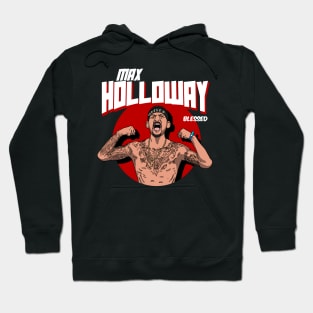 Max Holloway Comic Style Art Hoodie